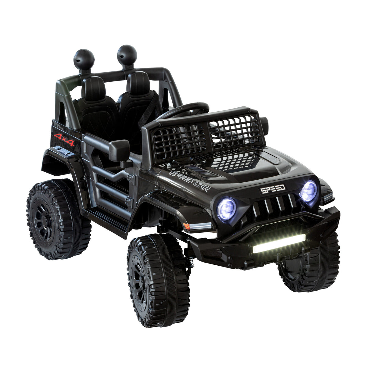 Jeep Inspired Remote Controlled Ride-on Electric Car | Black