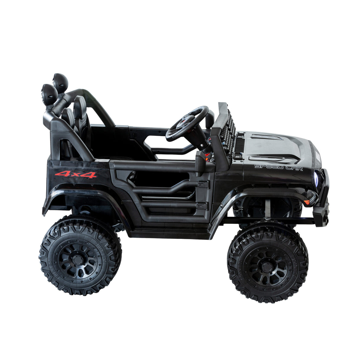 Jeep Inspired Remote Controlled Ride-on Electric Car | Black