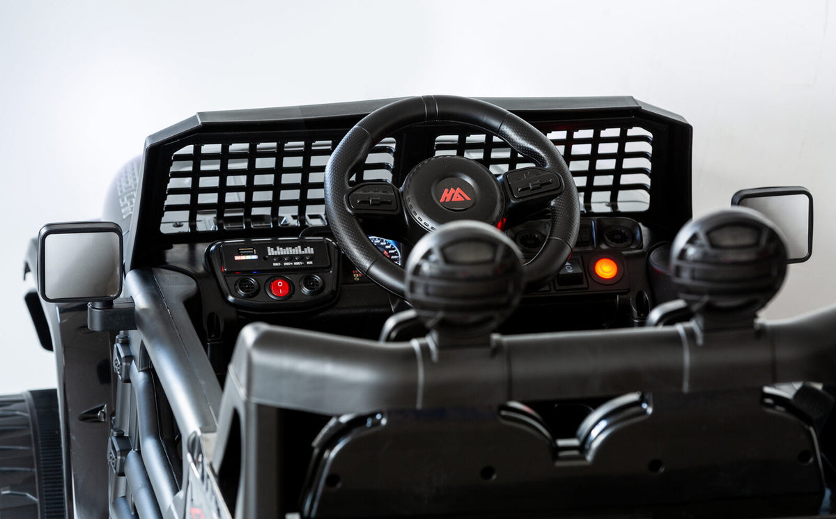 Jeep Inspired Remote Controlled Ride-on Electric Car | Black