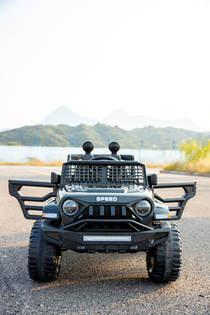 Jeep Inspired Remote Controlled Ride-on Electric Car | Black