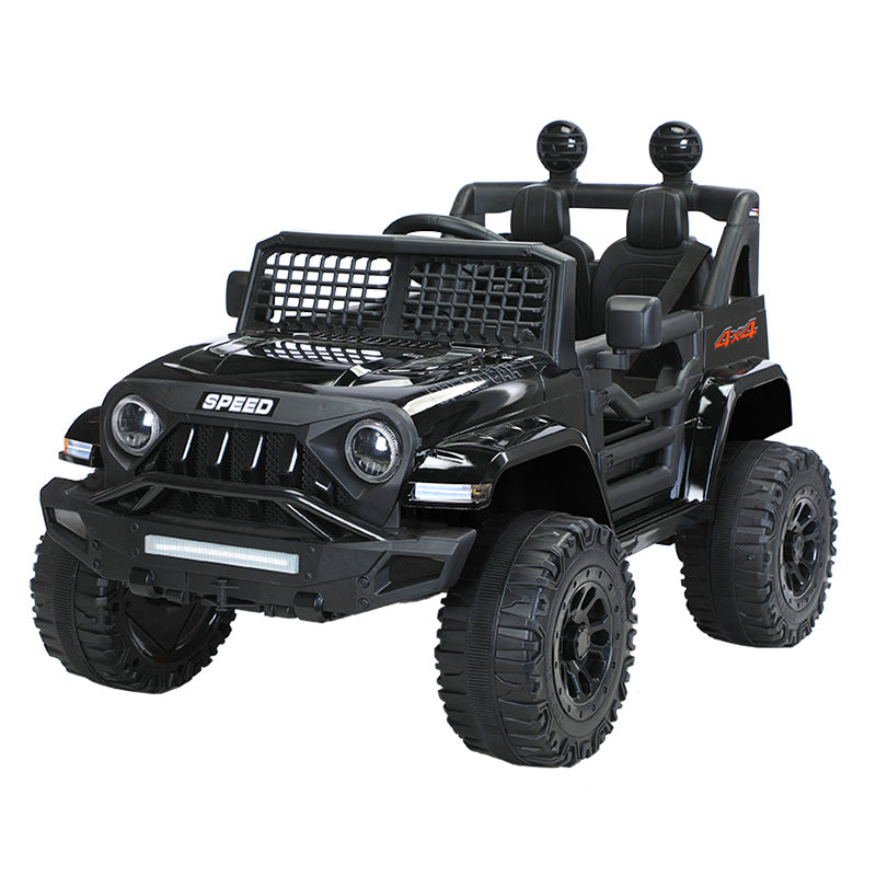 Jeep Inspired Remote Controlled Ride-on Electric Car | Black