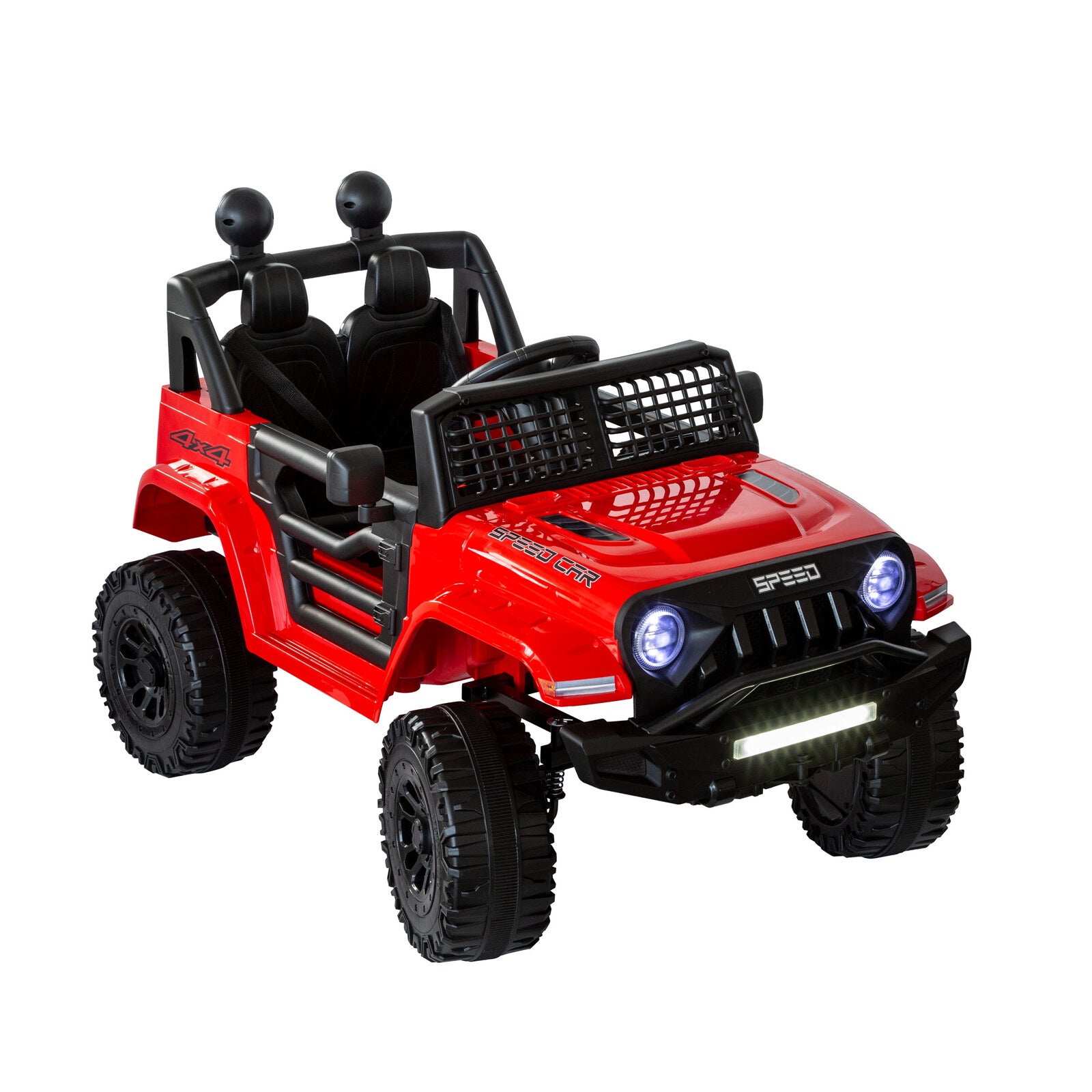 Jeep Inspired Remote Controlled Ride-on Electric Car | Red