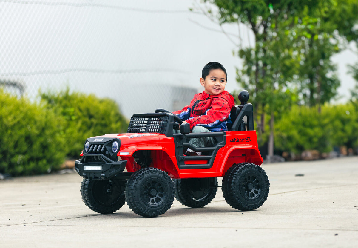 Jeep Inspired Remote Controlled Ride-on Electric Car | Red