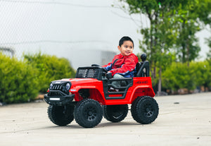 Jeep Inspired Remote Controlled Ride-on Electric Car | Red