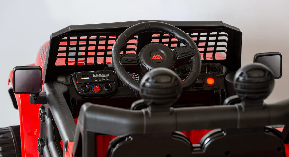 Jeep Inspired Remote Controlled Ride-on Electric Car | Red