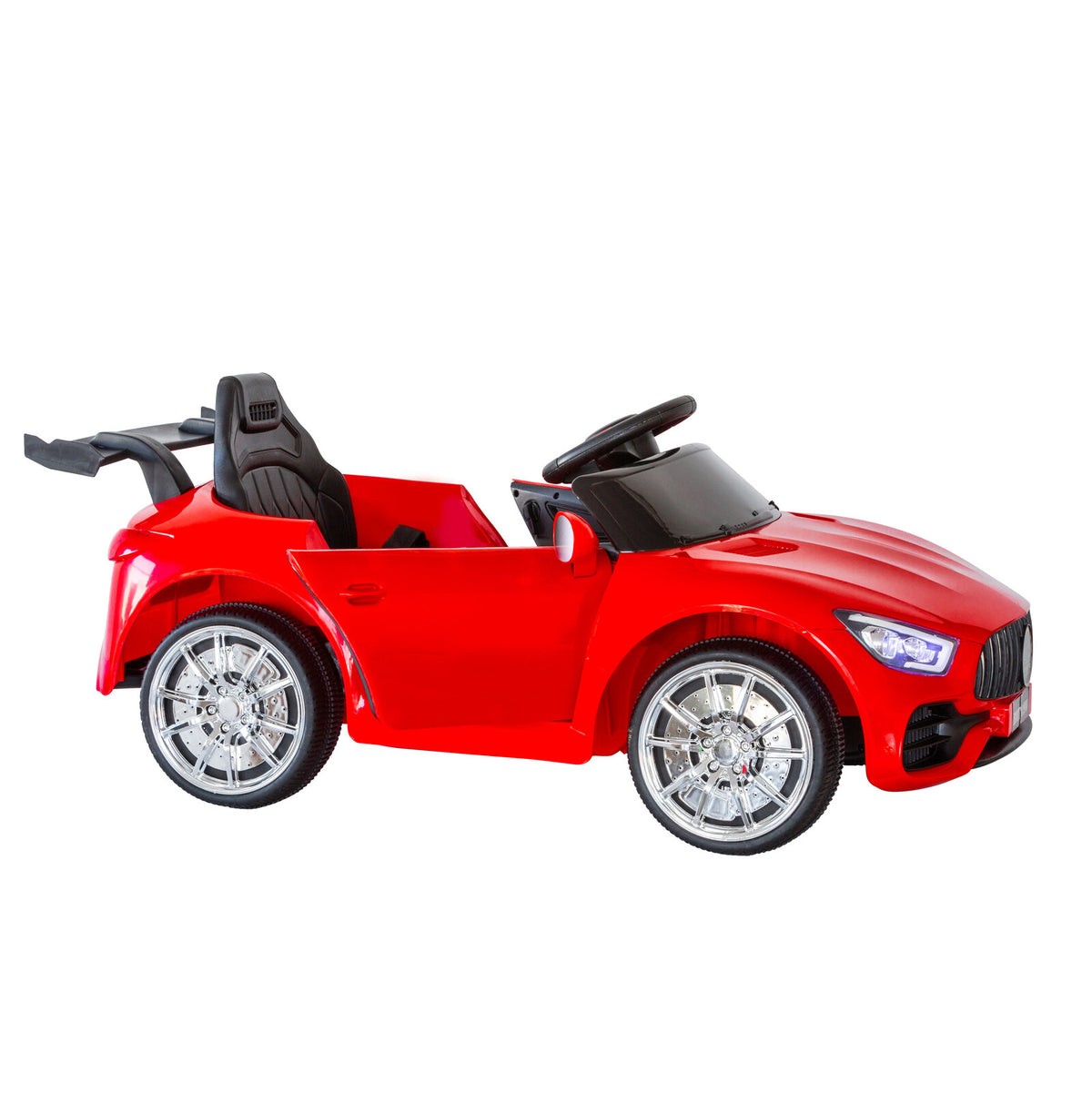 Mercedes-Inspired Design Ride-on Electric Car (Red) | Parental Remote Control