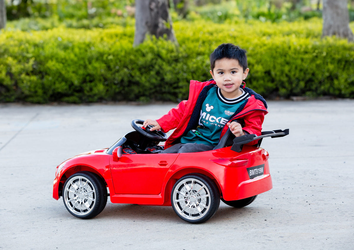 Mercedes-Inspired Design Ride-on Electric Car (Red) | Parental Remote Control