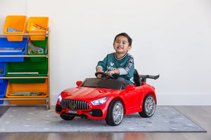Mercedes-Inspired Design Ride-on Electric Car (Red) | Parental Remote Control