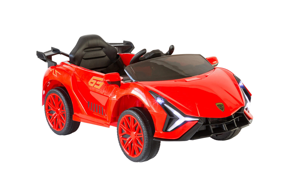 Ferrari Inspired 12V Ride-on Electric Car with Remote Control | Red
