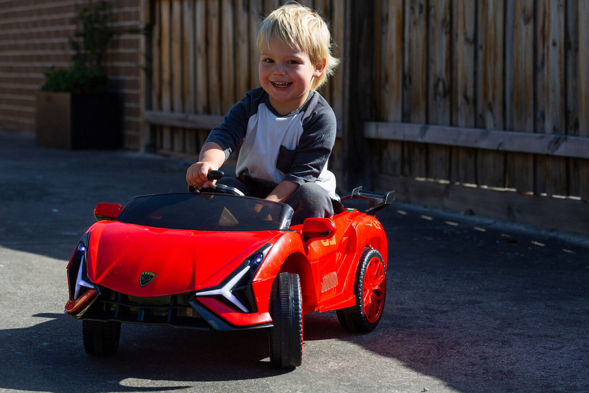 Ferrari Inspired 12V Ride-on Electric Car with Remote Control | Red