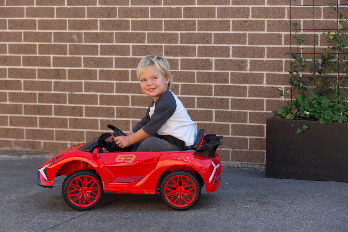 Ferrari Inspired 12V Ride-on Electric Car with Remote Control | Red