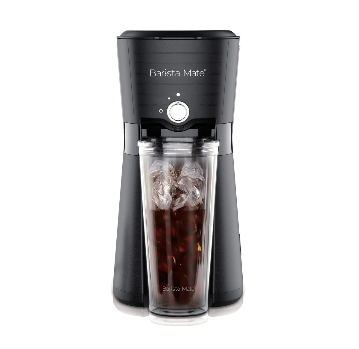Digital Iced Coffee Maker | 10oz Reusable Cup & Straw Included | Convenient & Eco-friendly