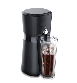 Digital Iced Coffee Maker | 10oz Reusable Cup & Straw Included | Convenient & Eco-friendly
