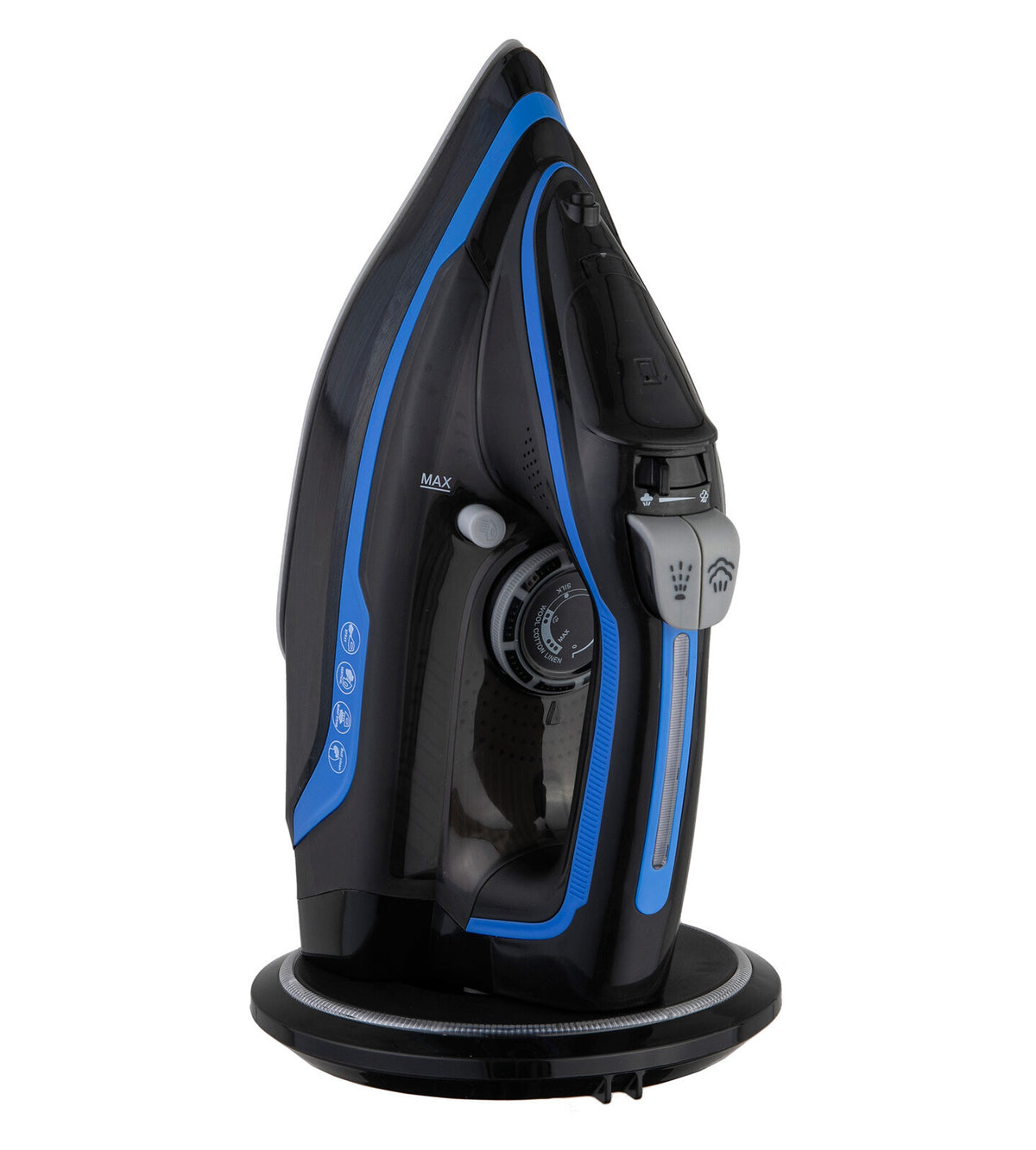 Cordless Steam Iron | Ceramic Soleplate | 360° Charging Base | Self-Cleaning | Portable Design