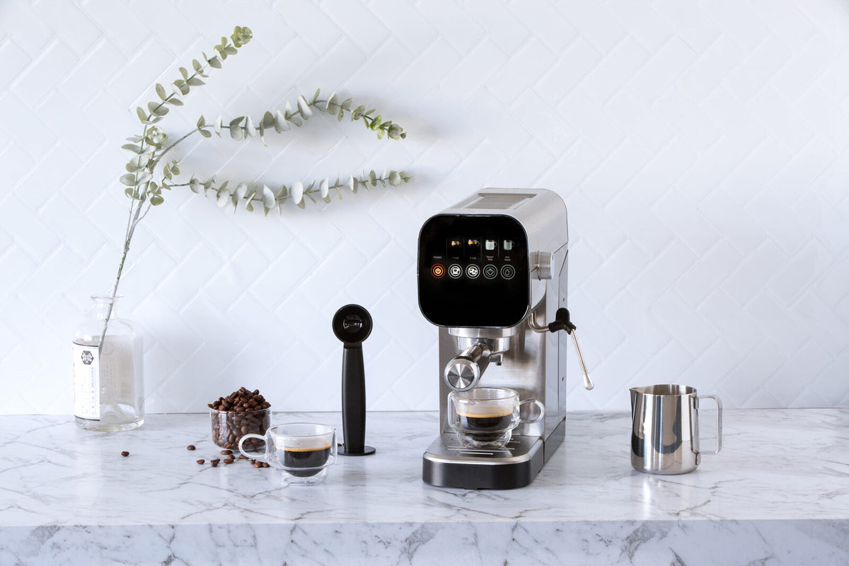 Touch Screen Operation Espresso Coffee Machine | 20-Bar Pressure Pump | Modern Design