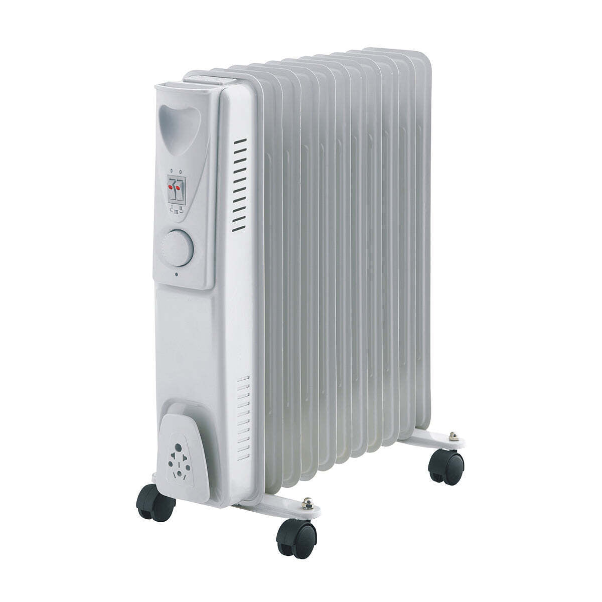 Oil Column Heater | 11-Fin | 2400W | 3 Heat Settings | Wheels