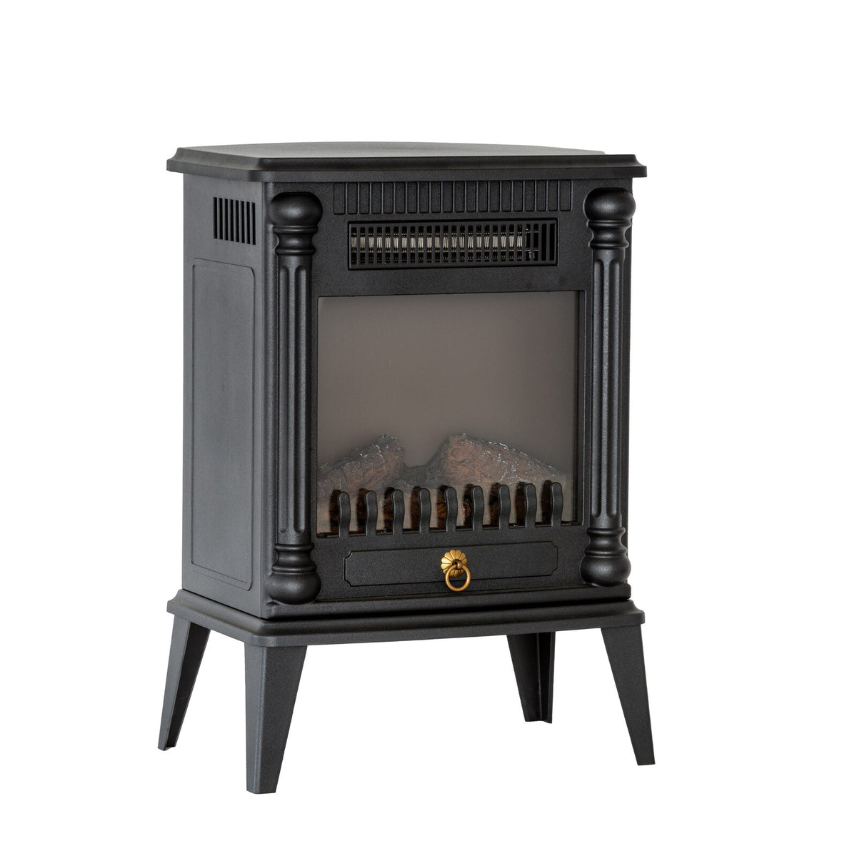 Electric Log Fireplace Heater | Overheat Protection