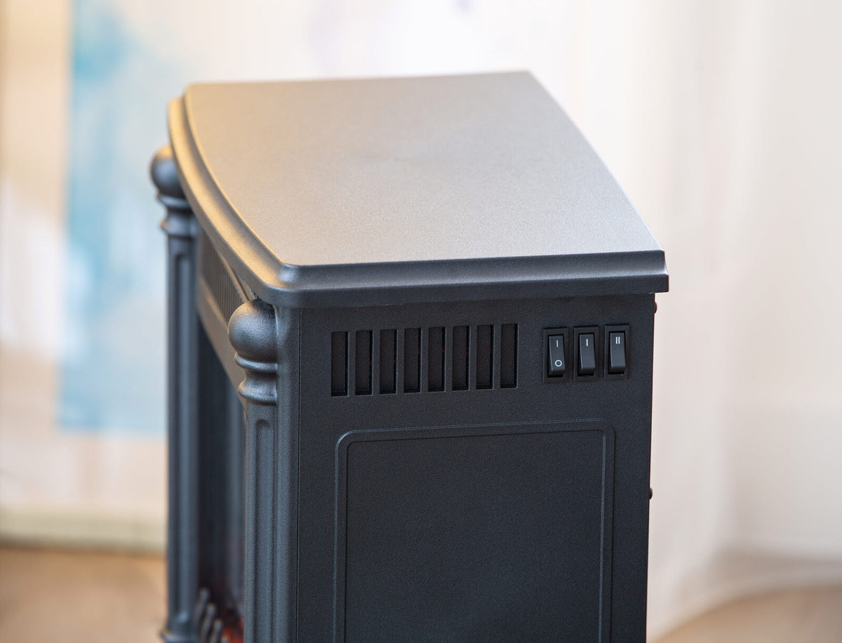 Electric Log Fireplace Heater | Overheat Protection