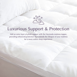Hypoallergenic | Antibacterial | 100% Microfiber Filling | Mattress Topper | QUEEN