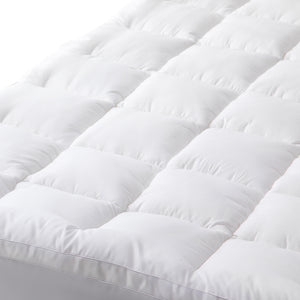 Hypoallergenic | Antibacterial | 100% Microfiber Filling | Mattress Topper | QUEEN