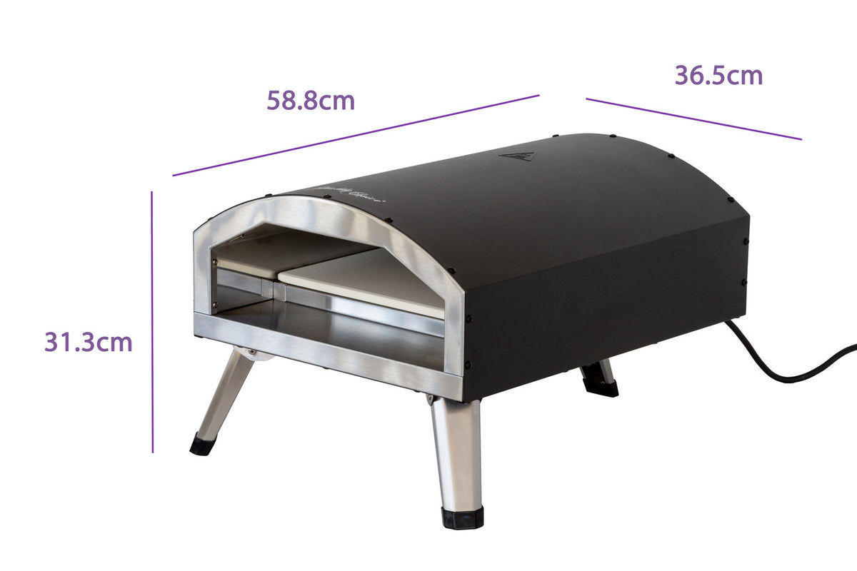 Compact & Portable 12" Outdoor Electric Pizza Oven | Quick & Convenient Cooking