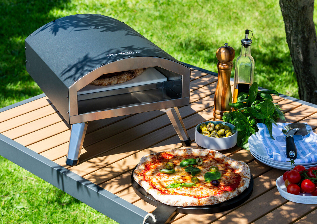 Compact & Portable 12" Outdoor Electric Pizza Oven | Quick & Convenient Cooking