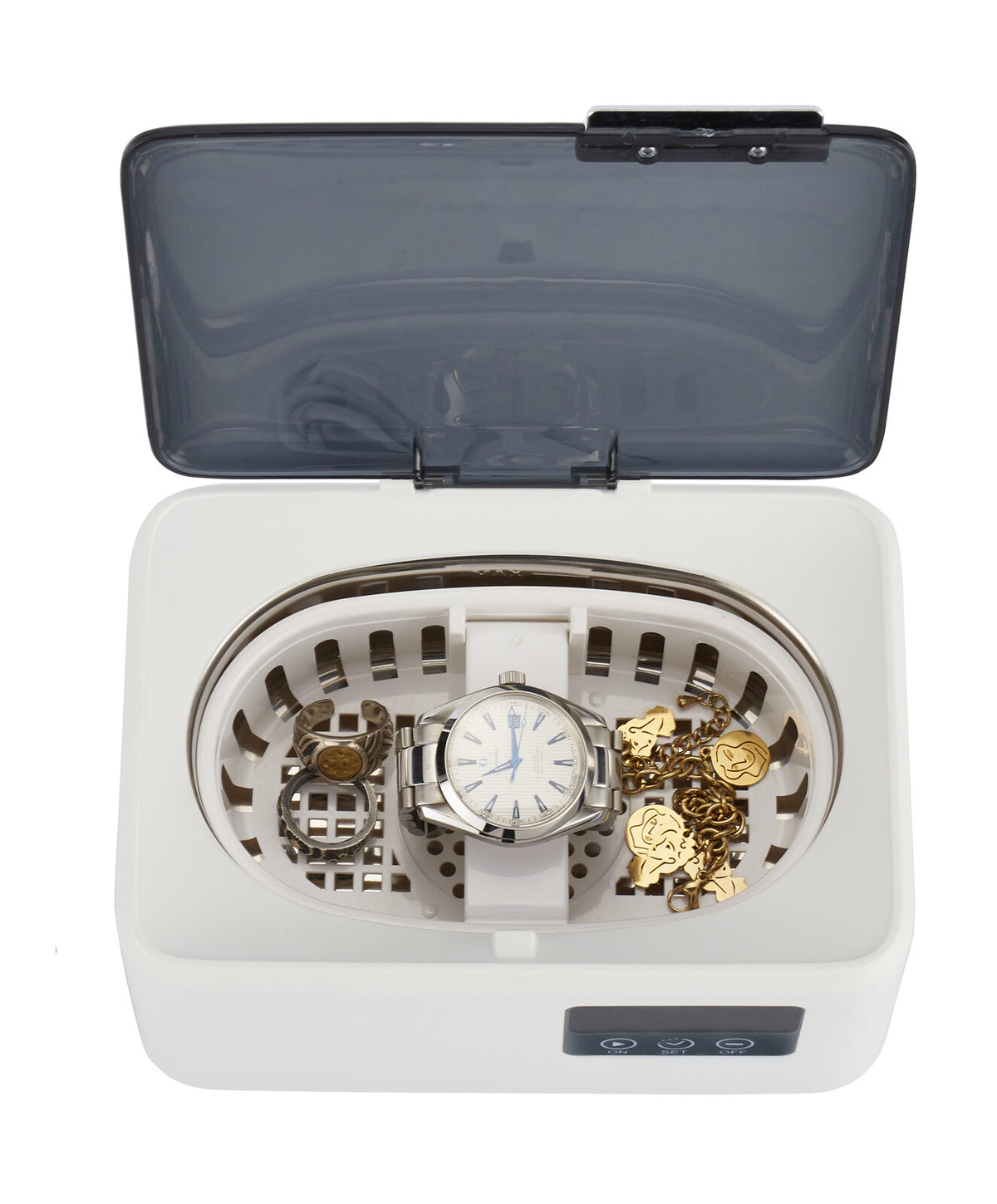 Ultrasonic Jewellery Cleaner | 50W | 4800HZ | 600ml Tank | LED Display | Deep Cleaning for Jewelry & Eyewear
