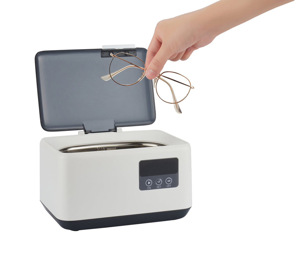 Ultrasonic Jewellery Cleaner | 50W | 4800HZ | 600ml Tank | LED Display | Deep Cleaning for Jewelry & Eyewear