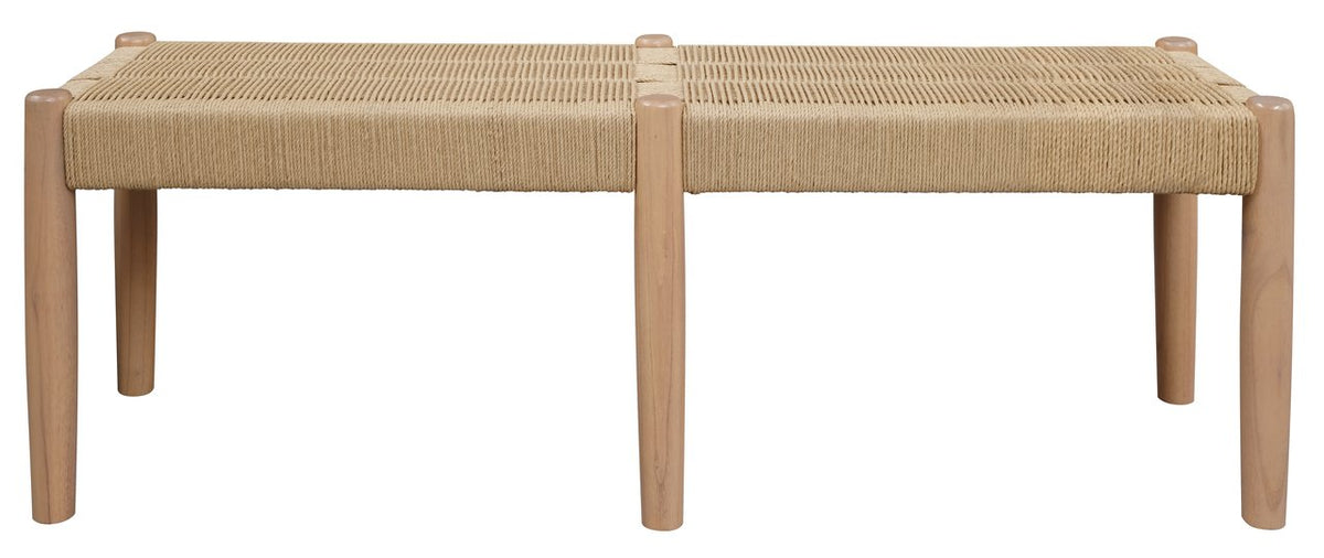 Kelly Loom Oak Bench | Natural