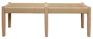 Kelly Loom Oak Bench | Natural