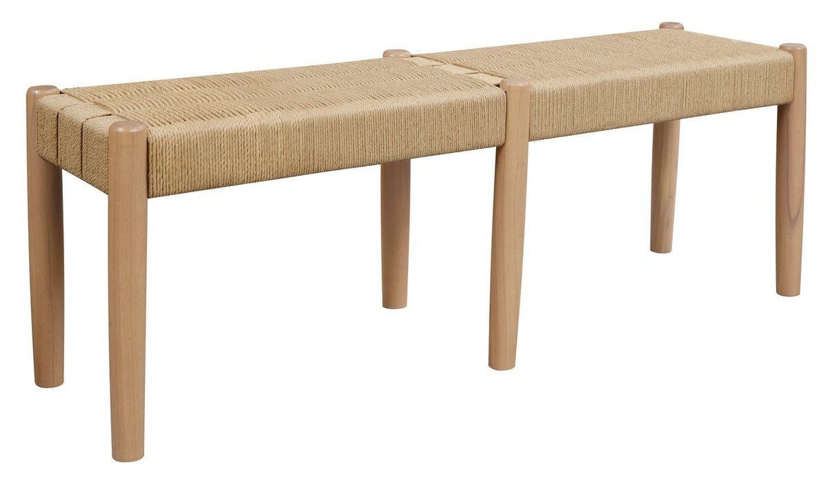 Kelly Loom Oak Bench | Natural