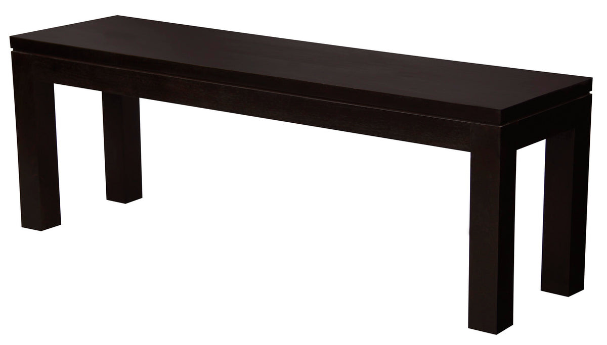 Tilda Solid Mahogany Timber Bench | Chocolate