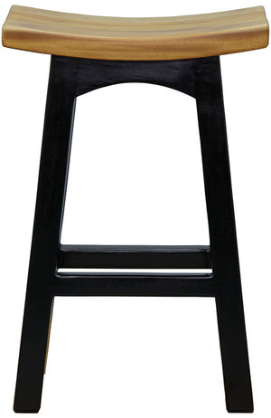 Tokyo Timber Kitchen Counter Stool | Black Caramel