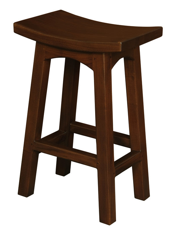 Tokyo Timber Kitchen Counter Stool | Mahogany