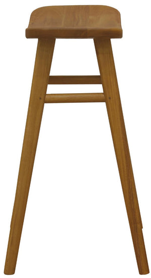 Aria Oval Solid Timber Counter Stool | Caramel
