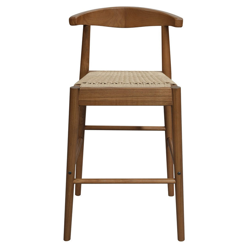 Arden Solid Oak Loom Kitchen Counter Stool | Almond