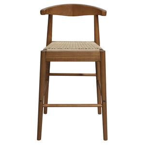 Arden Solid Oak Loom Kitchen Counter Stool | Almond