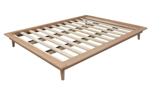 Gatsby Queen Size Platform Bed Base | Natural Finish
