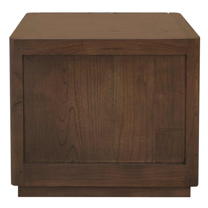 Gatsby 2-Drawer Bedside Table | Walnut Finish | Modern Wooden Bedroom Storage Cabinet