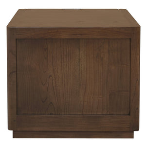 Gatsby 2-Drawer Bedside Table | Walnut Finish | Modern Wooden Bedroom Storage Cabinet