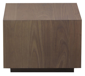 Oscar 1 Drawer Low Bedside Table | Latte