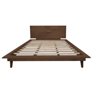Gatsby Platform Queen Bed | Walnut Finish | Stylish Design