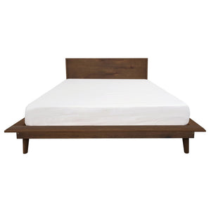 Gatsby Platform Queen Bed | Walnut Finish | Stylish Design