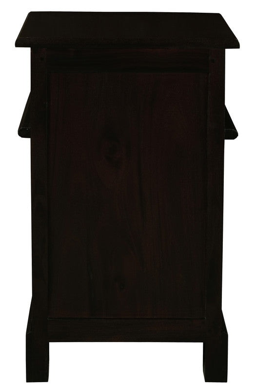 Tasmania 1 Solid Door 1 Drawer Bedside | Chocolate