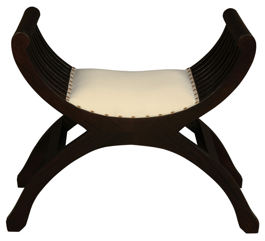 Sloan Single Seater Upholstered Stool | Chocolate
