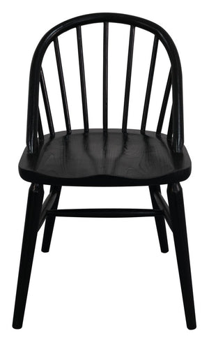 Vera Solid Oak Dining Chair | Set of 2 | Black