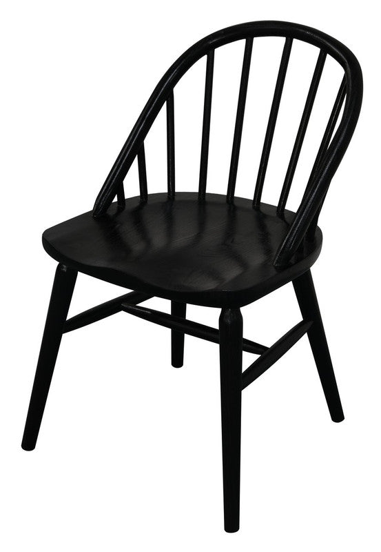 Vera Solid Oak Dining Chair | Set of 2 | Black