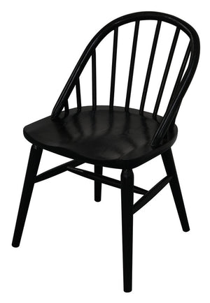 Vera Solid Oak Dining Chair | Set of 2 | Black