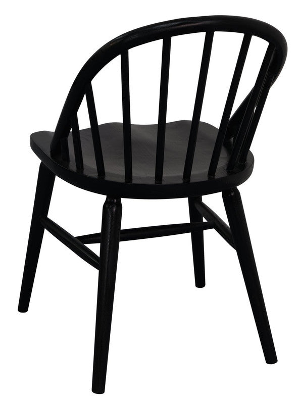 Vera Solid Oak Dining Chair | Set of 2 | Black