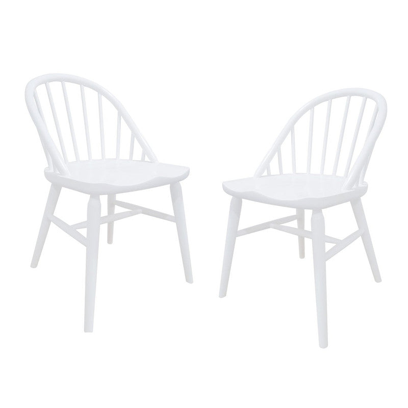 Vera Solid Oak Dining Chair | Set of 2 | White